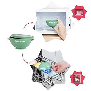 Set de recipiente alimentare Babymoov 4 boluri gradate din sticla 240 ml