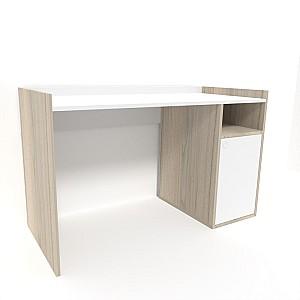 Masa de birou Smartex Tab Classic 110 Alb/Stejar Deschis