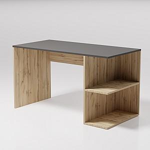 Masa de birou Smartex Comp (100cm) Black/Dark Oak