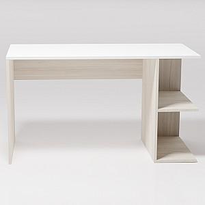 Masa de birou Smartex Comp (100cm) White/Light Oak