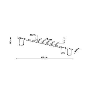 Lustra TK Lighting LOGAN 10W GU10