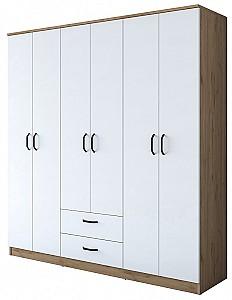 Dulap Mirage Meble BA115 6D2S Nuc (Bej)/Alb