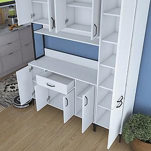 Set mobila bucatarie Mirage Meble JE134 Alb