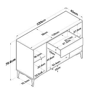 Comoda Mirage Meble JE136 Alb