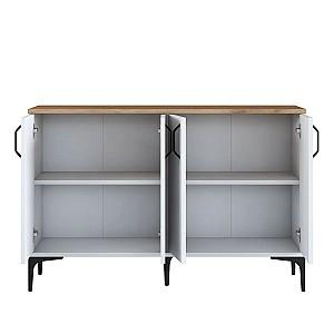 Comoda Mirage Meble JE162 Alb/Nuc (Maro)