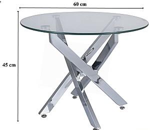 Masuta de cafea, reviste Signal Agis A FI60 Transparent/Crom