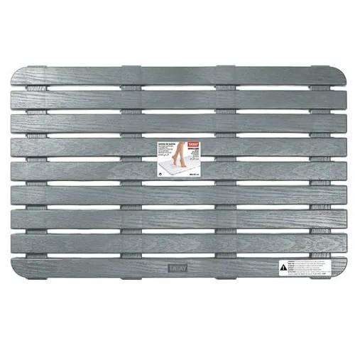 Covoras de baie TATAY 80X50X3cm gri plastic