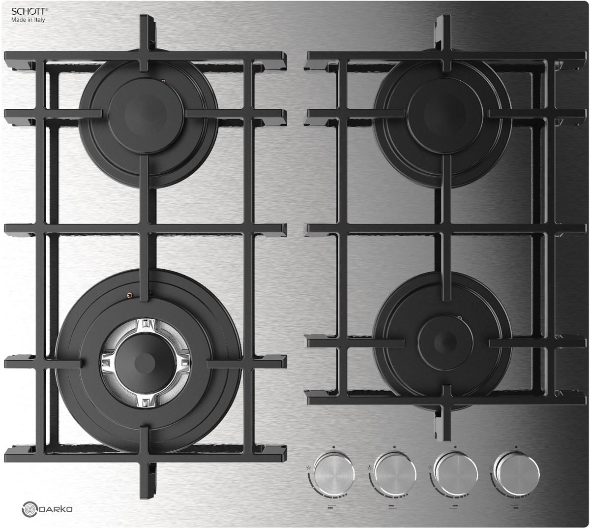 Plita pe gaz incorporabila Darko Ragna 605 IX Look Glass