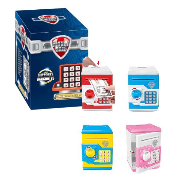 Jucarie interactiva Essa Toys Pușculiță pentru copii „Seif cu parolă”