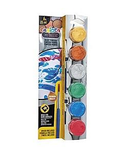 Guas CARIOCA Metalica 6 culX25 ml + pensula