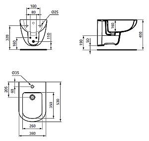 Bideu Ideal Standard Tempo (T510001)