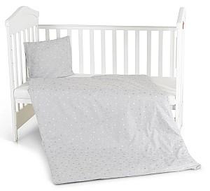 Lenjerie de pat Hugzzz Nook Grey Stars 3pcs