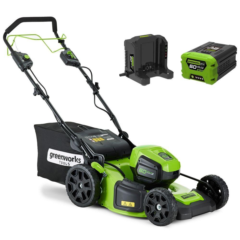 Masina de tuns iarba Greenworks GD60LM46SP
