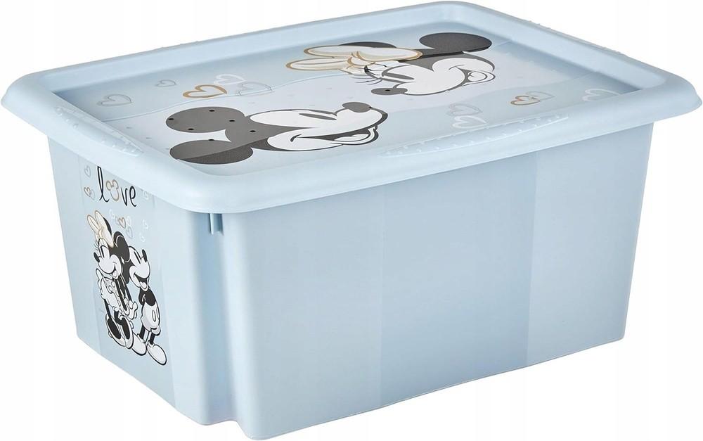 Cos pentru jucarii Keeeper Mickey Mouse Cloudy Blue (12236684) 15L