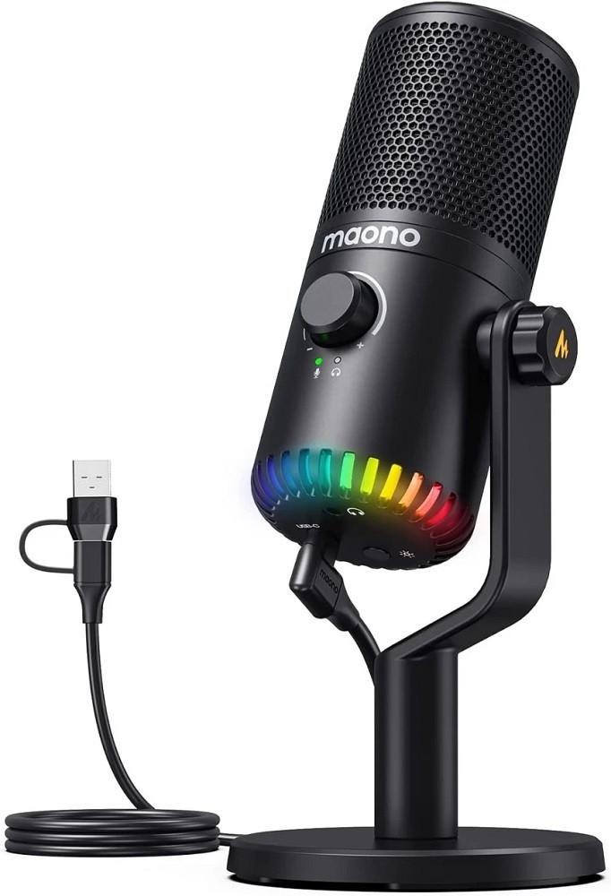 Microfon Maono DM30RGB Black