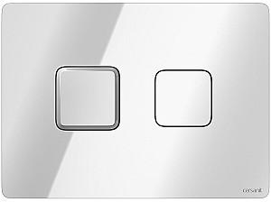 Buton de scurgere Cersanit Accento Square Crom