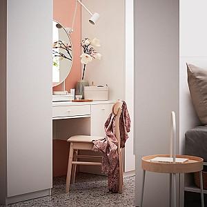Masa de machiaj IKEA Syvde white 100x48 cm