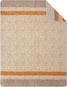 Pled IBENA Jacquard Blanket Bafia Beige