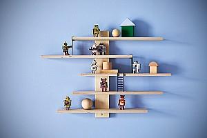 Raft de perete IKEA Lustigt 37x37 Natur