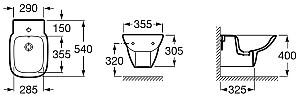 Vas WC Roca Debba Rimless A34699L000