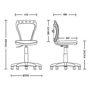 Scaun pentru copii Nowy Styl Ministyle Alb/SPR-10(Litere)