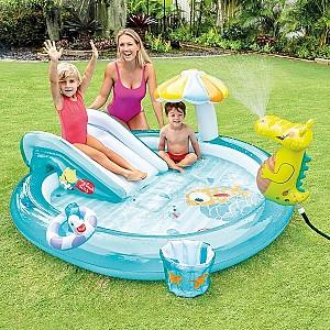 Piscina copii Intex Crocodil 201x170x84 (57165)
