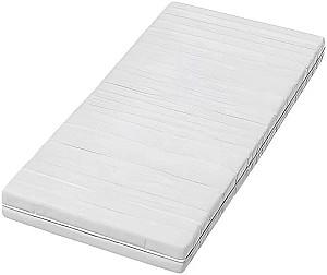 Pat copii Acma Meble Acma II 70x140 bariera/sertar/saltea 6cm Alb/Roz