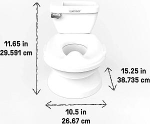 Oala copii Ingenuity My Size Potty Pro White