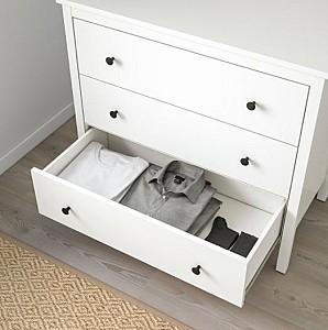 Comoda IKEA Koppang 3 sertare 90x83 Alb