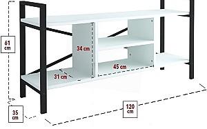Tumba pentru televizor Fabulous 61x120 Alb