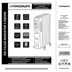 Calorifer electric cu ulei Magnum LE-200F1-9