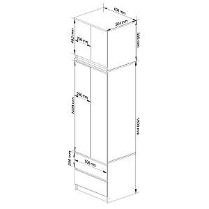 Dulap Akord S60 2D2SZ Star Stejar Sonoma (Bej)