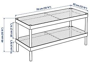 Raft pentru incaltaminte IKEA Mackapar 78x32x40 Alb