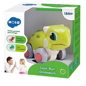 Jucarie de impins si tras Hola Toys Dinozaur în mișcare Euplocefalus