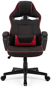 Fotoliu de birou SENSE7 Knight Fabric Black and Red
