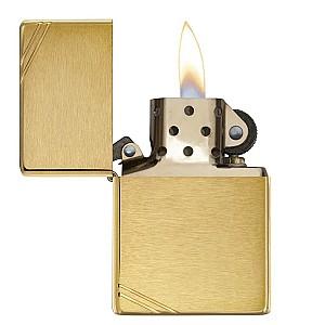 Bricheta Zippo Brushed Brass Vintage 240