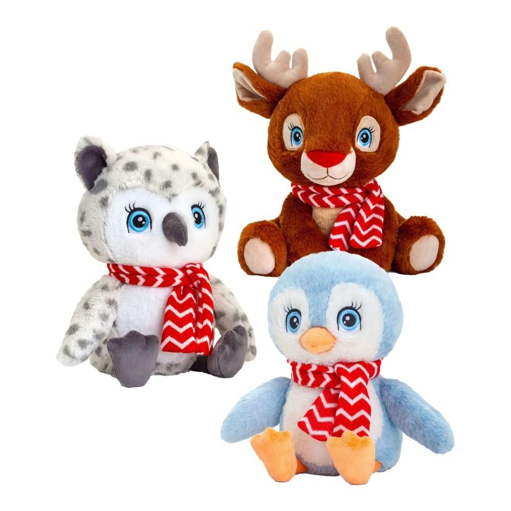 Jucarie de plus Keel Toys Animale cu fular, 3 tipuri (SX1947)