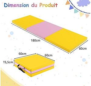 Saltea sportivă Costway FH10093HF Yellow/Pink