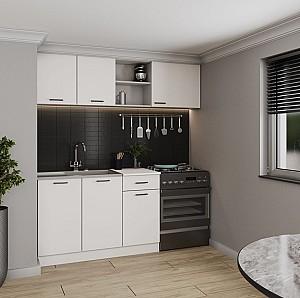 Set mobila bucatarie Haaus Kara 1.8m Alb