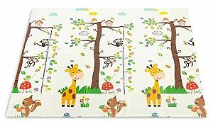 Covoras de joaca copii Toyz Animals Multicolor