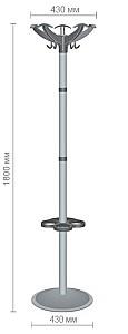 Cuier Art Metal Furniture Continent Negru