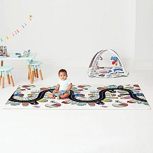 Covoras de joaca copii Skip Hop Vibrant Village reversibila