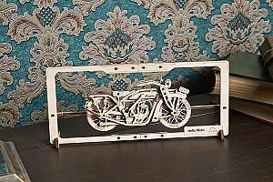 3D Puzzle Ugears Motocicleta in rama