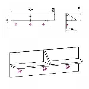 Cuier KompaniT B-3 nimfea aliba