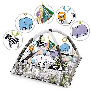 Covoras de joaca copii 4Play Safari 80x80x55cm