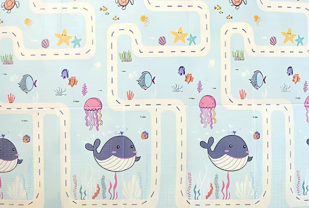 Covoras de joaca copii VLM Sea/Alphabet 150x200 FM-231101