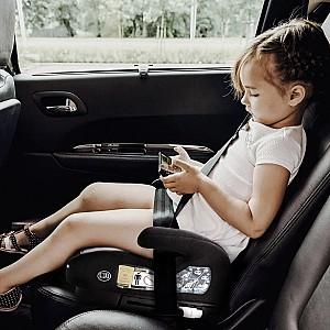 Scaun auto copii BabyGo i-Size Bursa IV Green Booster