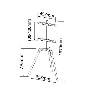 Suport pentru televizor Holmios Floor TV mount Blanco