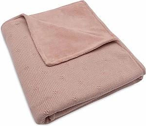 Pled Jollein Cosy Knit Wild Rose/Velvet