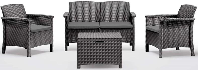 Set mobila de gradina BICA Venezia 2 (Graphite)